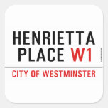 Henrietta  Place  Stickers