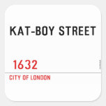 KAT-BOY STREET     Stickers