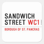 Sandwich Street  Stickers