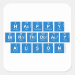 Happy
 Birthday
 Allison  Stickers