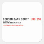 Gordon Bath Court   Stickers