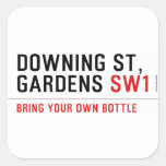 Downing St,  Gardens  Stickers