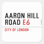AARON HILL ROAD  Stickers