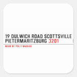  19 dulwich road scottsville  pietermaritzburg  Stickers