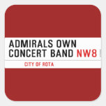 ADMIRALS OWN  CONCERT BAND  Stickers