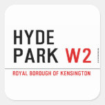 HYDE PARK  Stickers