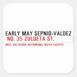 EARLY MAY SEPNIO-VALDEZ   Stickers