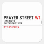 Prayer street  Stickers