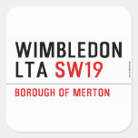 wimbledon lta  Stickers