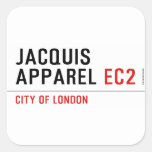 jacquis apparel  Stickers