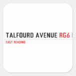 Talfourd avenue  Stickers