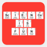 Science
 is 
 fun  Stickers