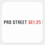 PRO STREET  Stickers