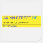 Akinn Street  Stickers