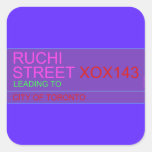 Ruchi Street  Stickers
