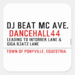 Dj Beat MC Ave.   Stickers