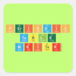 Periodic
 Table
 Writer  Stickers