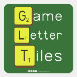 Game
 Letter
 Tiles  Stickers