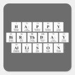 Happy
 Birthday
 Allison  Stickers