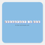 Breakfast In Bed  Stickers