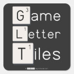Game
 Letter
 Tiles  Stickers
