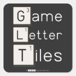 Game
 Letter
 Tiles  Stickers