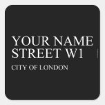 Your Name Street  Stickers