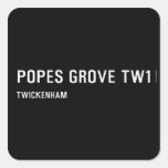 Popes Grove  Stickers