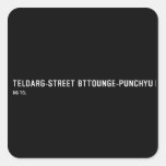  Teldarg-street  Stickers