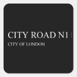 city road  Stickers