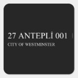 27 ANTEPLİ 001  Stickers