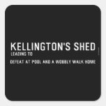 Kellington's shed  Stickers