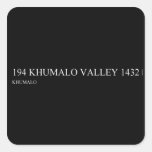 194 KHUMALO VALLEY  Stickers