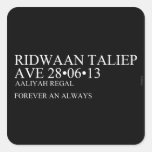 Ridwaan TaLiEp Ave  Stickers