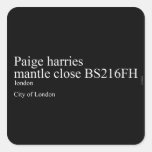 Paige harries mantle close  Stickers