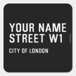 Your Name Street  Stickers