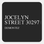 Jocelyn  Street  Stickers
