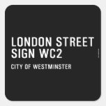 LONDON STREET SIGN  Stickers