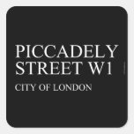 piccadely Street  Stickers