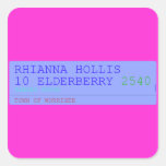 Rhianna hollis 10 elderberry  Stickers