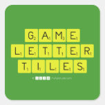 Game
 Letter
 Tiles  Stickers