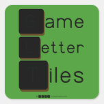 Game
 Letter
 Tiles  Stickers