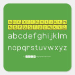 ABCDEFGHIJKLM
 NOPQSTUVWXYZ
 abcdefghijklm
 nopqrstuvwxyz  Stickers