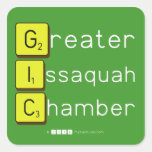 Greater
 Issaquah
 Chamber  Stickers