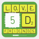 Love
 5D
 Friends  Stickers