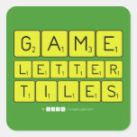 Game
 Letter
 Tiles  Stickers