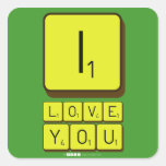 I
 LOVE
 YOU  Stickers