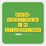  NXN!! VOETSEK   I'M STUDYING  Stickers