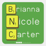 Brianna
 Nicole
 Carter  Stickers