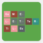 Game
 Letter
 Tiles  Stickers